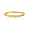 Ross-simons 18kt Yellow Gold Rope Ring In Yellow