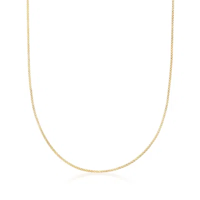 ROSS-SIMONS 1MM 14KT YELLOW GOLD ADJUSTABLE POPCORN CHAIN NECKLACE