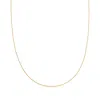 Ross-simons 1mm 14kt Yellow Gold Adjustable Rope Chain Necklace In Yellow