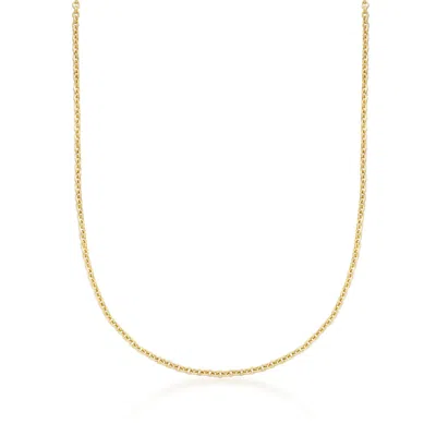 Ross-simons 2.2mm 14kt Yellow Gold Forzantina Chain Necklace In Multi