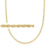 Ross-simons 2.6mm 14kt Yellow Gold Rope Chain Necklace In Multi