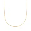 Ross-simons 2mm 14kt Yellow Gold Rope Chain Necklace In Multi