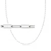 Ross-simons 3-in-1 Italian Sterling Silver Paper Clip Link Necklace, Mask Holder And Eyeglass Chain In Multi