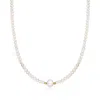 Ross-simons 3.5-4.5mm Cultured Pearl Necklace With 8.5-9mm Centerpiece And 18kt Gold Over Sterling