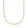 Ross-simons 5.5mm 14kt Yellow Gold Rope Chain Necklace In Multi