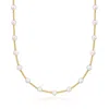 Ross-simons 6-7mm Cultured Pearl Beaded Station Necklace In 14kt Yellow Gold In Multi