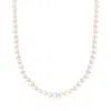 Ross-simons 6-7mm Cultured Pearl Necklace With 14kt Yellow Gold In Multi