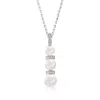 Ross-simons 6-8.5mm Cultured Pearl And . Diamond Necklace In Sterling Silver In Multi