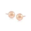 Ross-simons 6mm 14kt Rose Gold Ball Stud Earrings