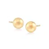 Ross-simons 6mm 14kt Yellow Gold Ball Stud Earrings