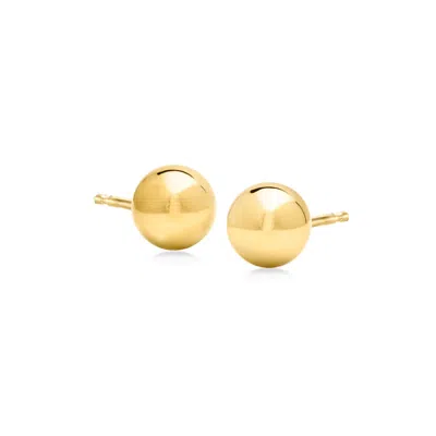 Ross-simons 7mm 14kt Yellow Gold Ball Stud Earrings