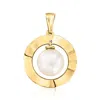 Ross-simons 8-8.5mm Cultured Pearl Pendant In 14kt Yellow Gold In Yellow
