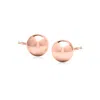 Ross-simons 8mm 14kt Rose Gold Ball Stud Earrings