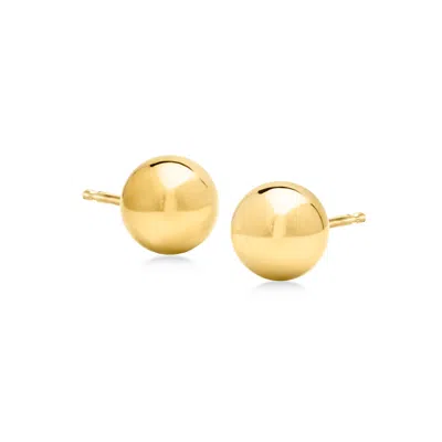 Ross-simons 8mm 14kt Yellow Gold Ball Stud Earrings