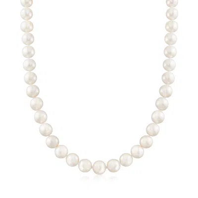 Ross-simons 9-10mm Cultured Pearl Necklace With 14kt Yellow Gold