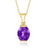 ROSS-SIMONS AMETHYST PENDANT NECKLACE IN 18KT YELLOW GOLD