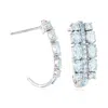 Ross-simons Aquamarine And . Swiss Blue Topaz Earrings In Sterling Silver In Blue