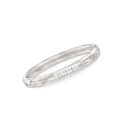 Ross-simons Baby's Sterling Silver Bangle Bracelet In Multi
