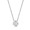 Ross-simons Bezel-set Diamond Necklace In 14kt White Gold In Multi