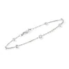 Ross-simons Bezel-set Diamond Station Bracelet In 14kt Yellow Gold In Multi