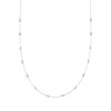 Ross-simons Bezel-set Diamond Station Necklace In 14kt White Gold In Multi