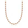 Ross-simons Bezel-set Garnet Necklace In 18kt Gold Over Sterling In Multi