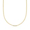 Ross-simons Bezel-set Lab-grown Diamond And 18kt Gold Over Sterling Beaded Necklace In Gold