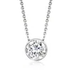 Ross-simons Bezel-set Lab-grown Diamond Necklace In 14kt White Gold