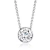 Ross-simons Bezel-set Lab-grown Diamond Necklace In 14kt White Gold In Multi