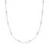 Ross-simons Bezel-set Swiss Blue Topaz Station Necklace In Sterling Silver In Multi