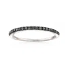 Ross-simons Black Diamond Anniversary Ring In Sterling Silver In Black
