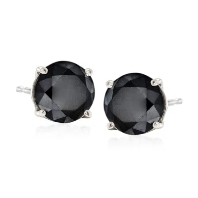 ROSS-SIMONS BLACK DIAMOND STUD EARRINGS IN 14KT WHITE GOLD