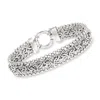 Ross-simons Byzantine Beaded Bracelet In Sterling Silver In Multi