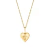 Ross-simons Child's 14kt Yellow Gold Heart And Cross Pendant Necklace In Gold