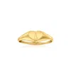 Ross-simons Child's 14kt Yellow Gold Personalized Heart Signet Ring In Yellow