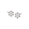 Ross-simons Child's . Diamond Stud Earrings In 14kt White Gold In Metallic