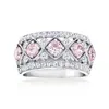 Ross-simons Cz And . Simulated Pink Sapphire Ring In Sterling Silver In Metallic