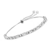 Ross-simons Cz Bolo Bracelet In Sterling Silver In White