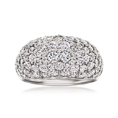 Ross-simons Cz Dome Ring In Sterling Silver