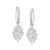 Ross-simons Cz Drop Earrings In Sterling Silver In Multi
