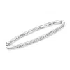 Ross-simons Cz Eternity Bangle Bracelet In Sterling Silver In Silver
