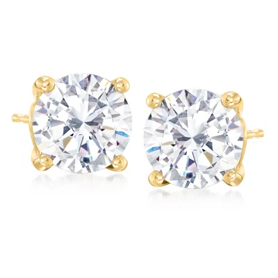 Ross-simons Cz In 14kt Yellow Gold In White