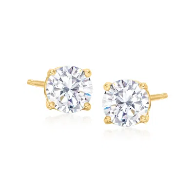 Ross-simons Cz In 18kt Yellow Gold In White