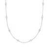 Ross-simons Cz Necklace In Sterling Silver In Multi