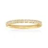 Ross-simons Cz Ring In 14kt Yellow Gold In White