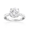 Ross-simons Cz Solitaire Ring In 14kt White Gold In White