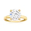 Ross-simons Cz Solitaire Ring In 14kt Yellow Gold In White