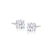 Ross-simons Cz Stud Earrings In 14kt White Gold In White