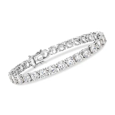 Ross-simons Cz Tennis Bracelet In Sterling Silver In Multi