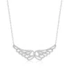 Ross-simons Diamond Angel Wings Necklace In Sterling Silver In Multi